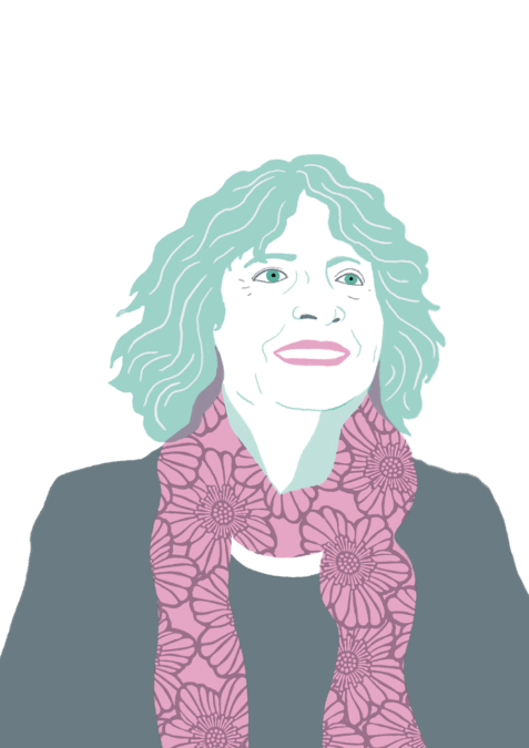 Portrait dessiné de Denise Mützenberg