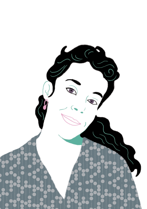 Portrait dessiné de Eva Marzi