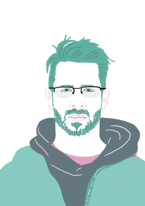 Portrait dessiné de Jonathan Dumani