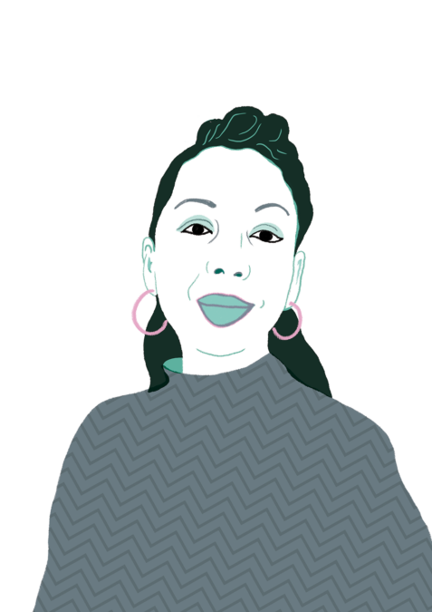 Portrait dessiné de Marie NDiaye